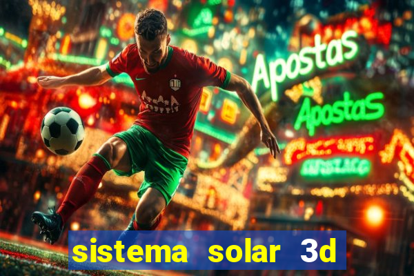 sistema solar 3d em movimento